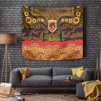 ANZAC Day Brisbane Broncos Tapestry Military Memorial Aboriginal Indigenous Art