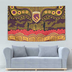 ANZAC Day Brisbane Broncos Tapestry Military Memorial Aboriginal Indigenous Art