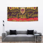 ANZAC Day Brisbane Broncos Tapestry Military Memorial Aboriginal Indigenous Art
