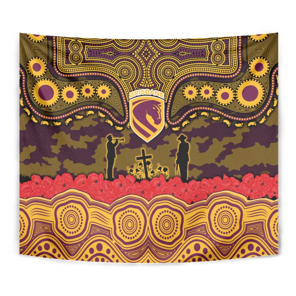 ANZAC Day Brisbane Broncos Tapestry Military Memorial Aboriginal Indigenous Art