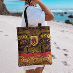 ANZAC Day Brisbane Broncos Tote Bag Military Memorial Aboriginal Indigenous Art