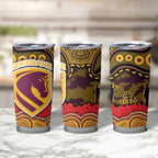 ANZAC Day Brisbane Broncos Tumbler Cup Military Memorial Aboriginal Indigenous Art