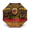 ANZAC Day Brisbane Broncos Umbrella Military Memorial Aboriginal Indigenous Art