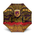 ANZAC Day Brisbane Broncos Umbrella Military Memorial Aboriginal Indigenous Art