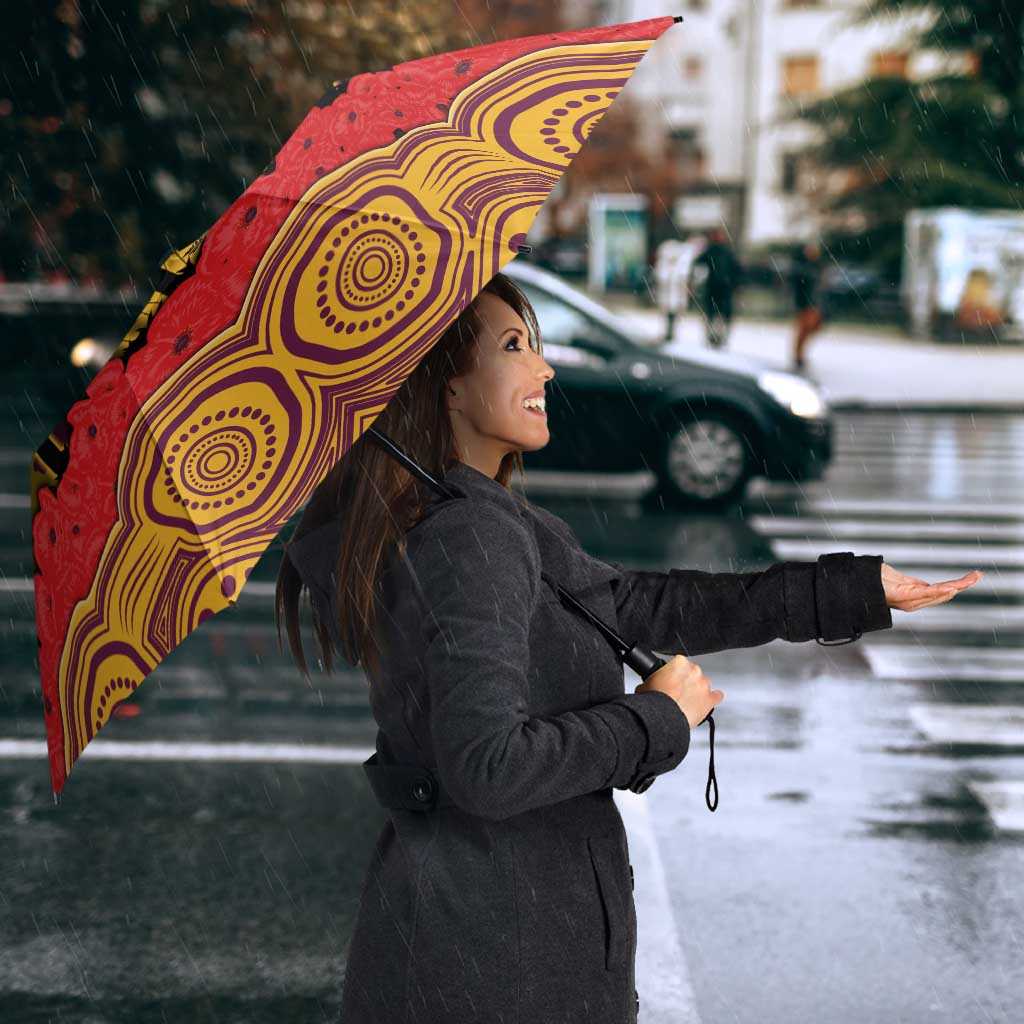 ANZAC Day Brisbane Broncos Umbrella Military Memorial Aboriginal Indigenous Art