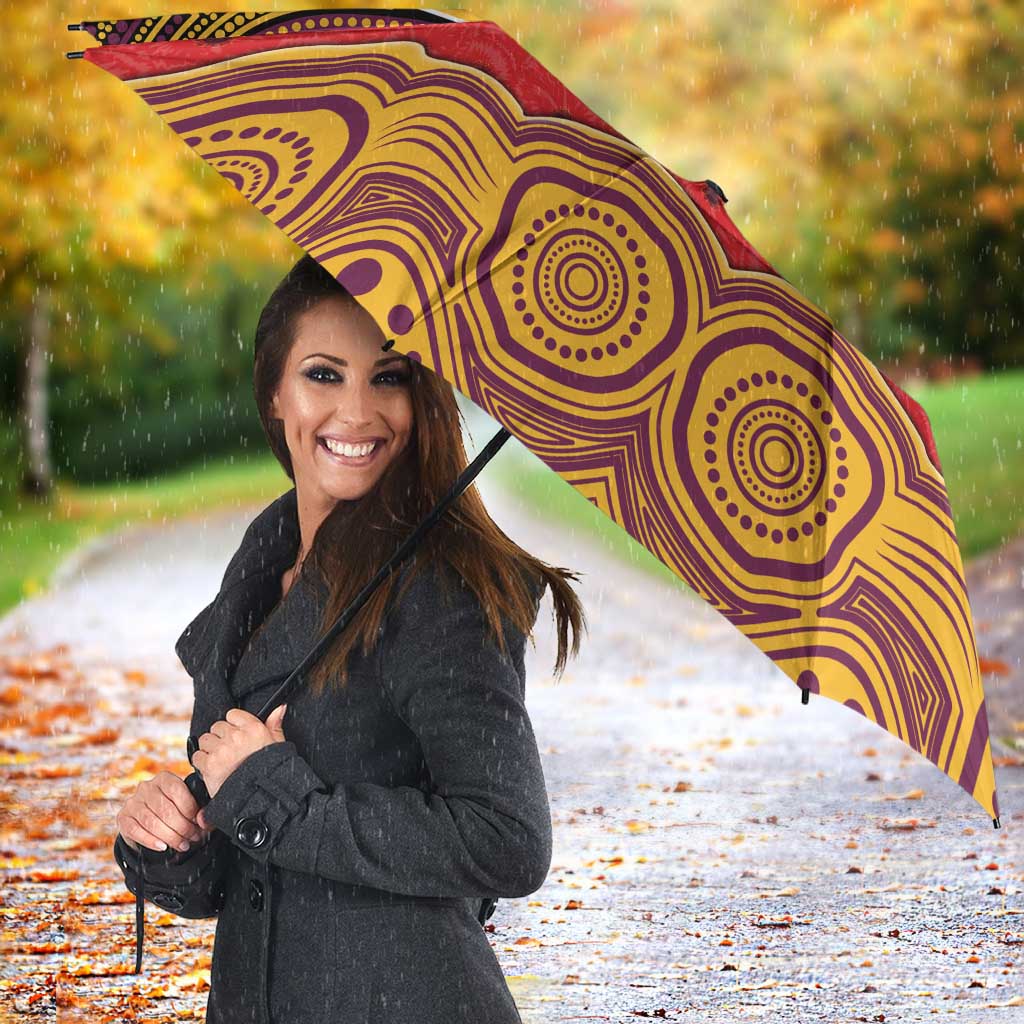 ANZAC Day Brisbane Broncos Umbrella Military Memorial Aboriginal Indigenous Art