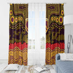 ANZAC Day Brisbane Broncos Window Curtain Military Memorial Aboriginal Indigenous Art