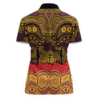 ANZAC Day Brisbane Broncos Women Polo Shirt Military Memorial Aboriginal Indigenous Art