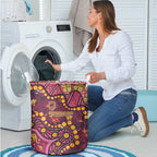 Brisbane Broncos Laundry Basket Aboriginal Pattern with Graffiti Style Design