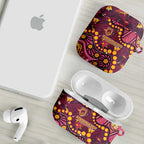 Brisbane Broncos AirPods Case Aboriginal Pattern with Graffiti Style Design