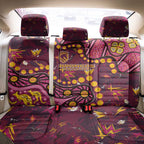 Brisbane Broncos Back Car Seat Cover Aboriginal Pattern with Graffiti Style Design