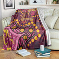 Brisbane Broncos Blanket Aboriginal Pattern with Graffiti Style Design