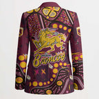 Brisbane Broncos Blazer Aboriginal Pattern with Graffiti Style Design