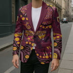 Brisbane Broncos Blazer Aboriginal Pattern with Graffiti Style Design