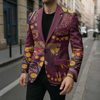 Brisbane Broncos Blazer Aboriginal Pattern with Graffiti Style Design