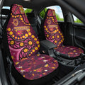 Brisbane Broncos Car Seat Cover Aboriginal Pattern with Graffiti Style Design