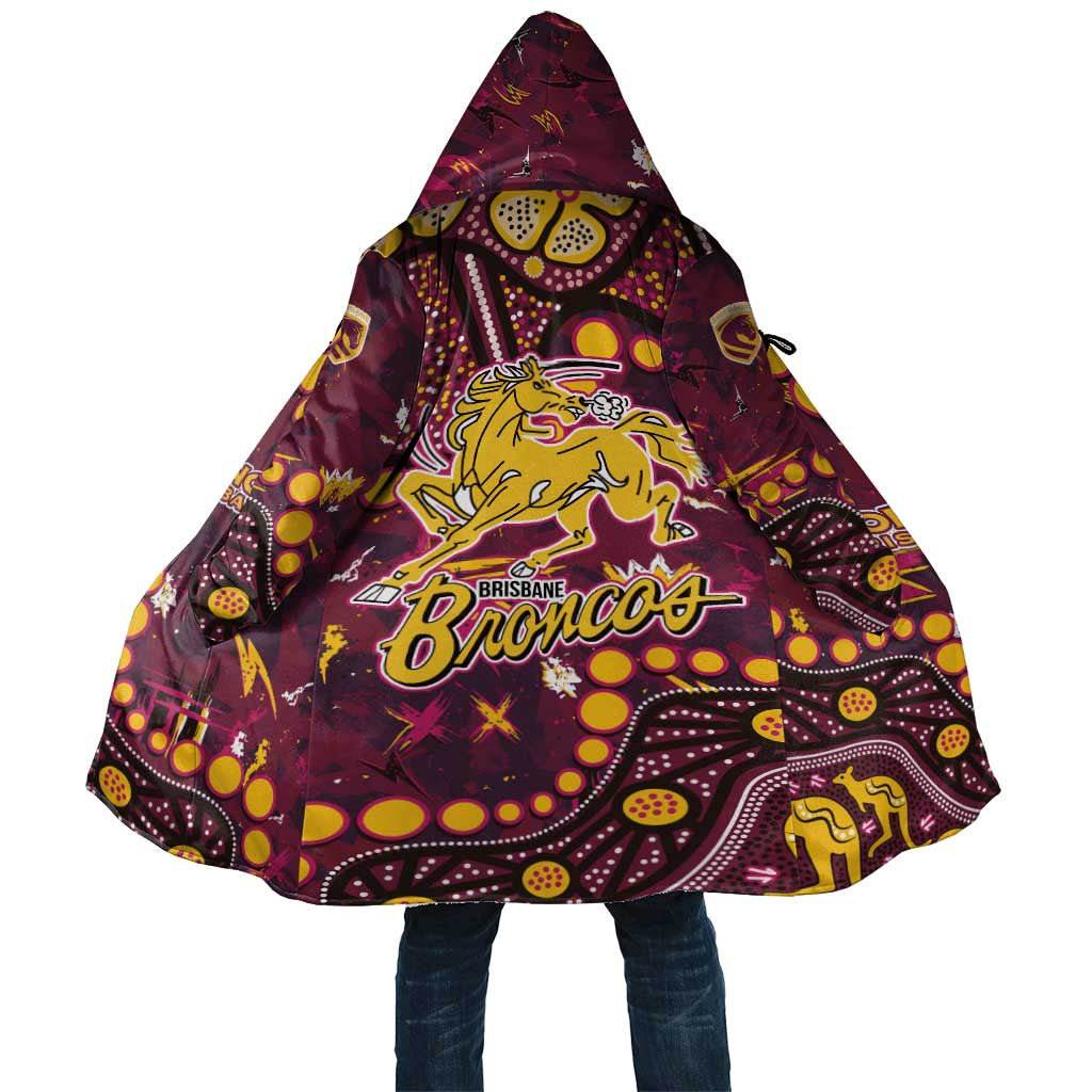Brisbane Broncos Cloak Aboriginal Pattern with Graffiti Style Design