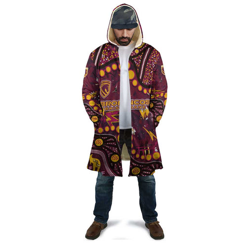 Brisbane Broncos Cloak Aboriginal Pattern with Graffiti Style Design
