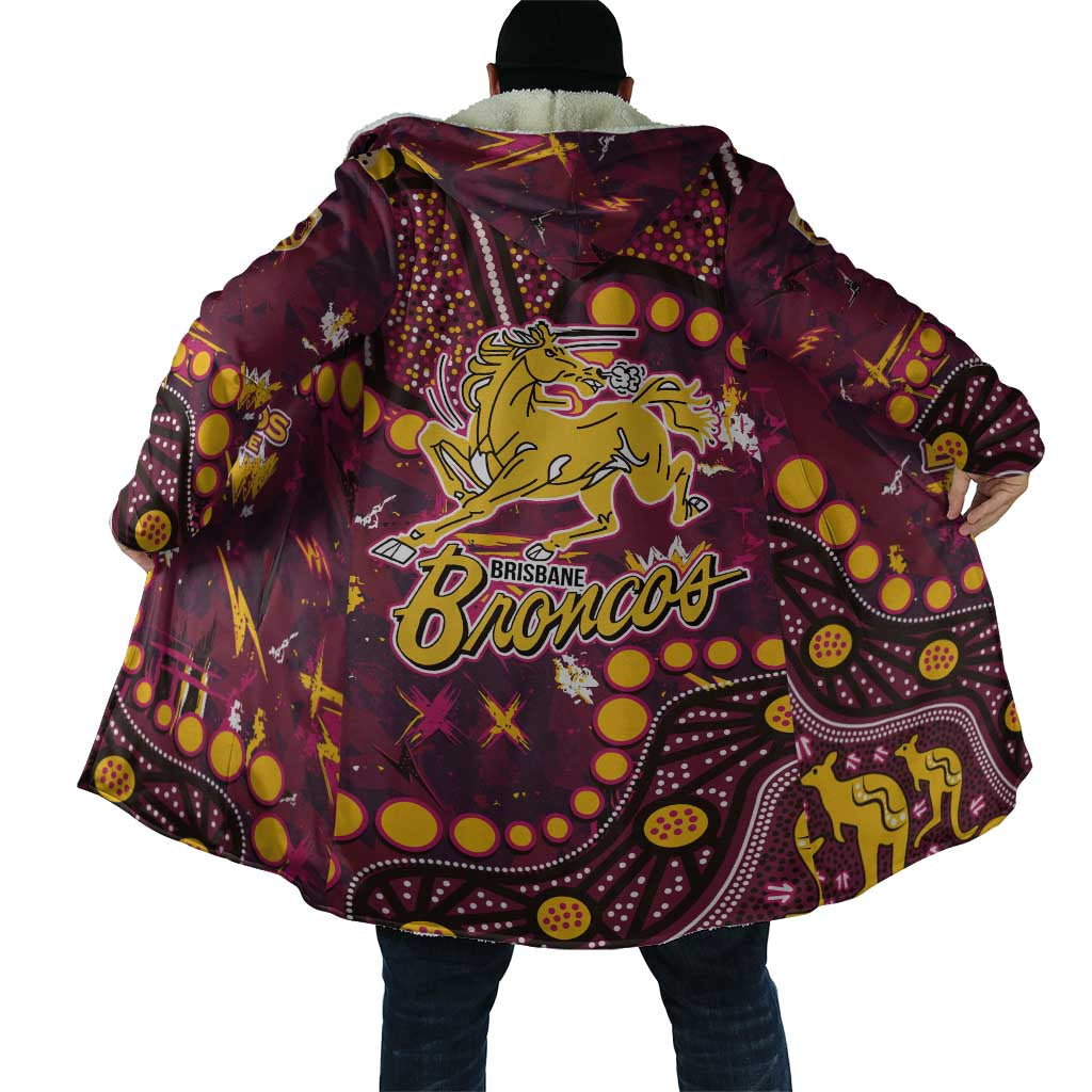 Brisbane Broncos Cloak Aboriginal Pattern with Graffiti Style Design