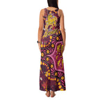 Brisbane Broncos Family Matching Tank Maxi Dress and Hawaiian Shirt Aboriginal Pattern with Graffiti Style Design