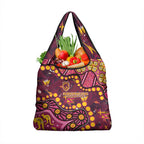 Brisbane Broncos Grocery Bag Aboriginal Pattern with Graffiti Style Design