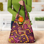 Brisbane Broncos Grocery Bag Aboriginal Pattern with Graffiti Style Design