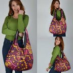 Brisbane Broncos Grocery Bag Aboriginal Pattern with Graffiti Style Design
