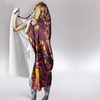 Brisbane Broncos Hooded Blanket Aboriginal Pattern with Graffiti Style Design