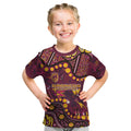 Brisbane Broncos Kid T Shirt Aboriginal Pattern with Graffiti Style Design