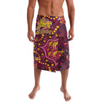 Brisbane Broncos Lavalava Aboriginal Pattern with Graffiti Style Design