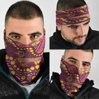 Brisbane Broncos Neck Gaiter Aboriginal Pattern with Graffiti Style Design