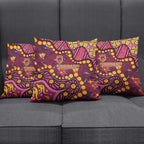 Brisbane Broncos Pillow Cover Aboriginal Pattern with Graffiti Style Design