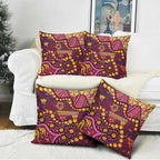 Brisbane Broncos Pillow Cover Aboriginal Pattern with Graffiti Style Design