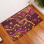 Brisbane Broncos Rubber Doormat Aboriginal Pattern with Graffiti Style Design
