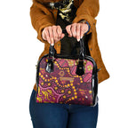 Brisbane Broncos Shoulder Handbag Aboriginal Pattern with Graffiti Style Design