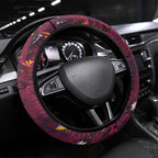 Brisbane Broncos Steering Wheel Cover Aboriginal Pattern with Graffiti Style Design