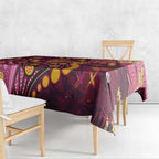 Brisbane Broncos Tablecloth Aboriginal Pattern with Graffiti Style Design