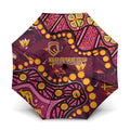 Brisbane Broncos Umbrella Aboriginal Pattern with Graffiti Style Design