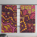 Brisbane Broncos Window Curtain Aboriginal Pattern with Graffiti Style Design