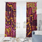 Brisbane Broncos Window Curtain Aboriginal Pattern with Graffiti Style Design