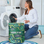 Personalized Canberra Raiders Laundry Basket Aboriginal Pattern with Graffiti Style Design