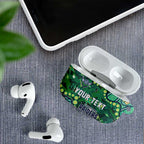 Personalized Canberra Raiders AirPods Case Aboriginal Pattern with Graffiti Style Design