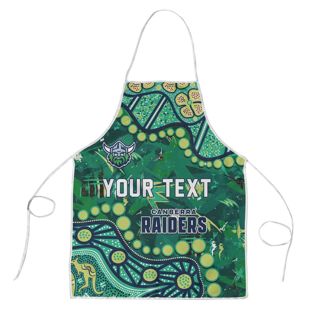 Personalized Canberra Raiders Apron Aboriginal Pattern with Graffiti Style Design