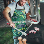 Personalized Canberra Raiders Apron Aboriginal Pattern with Graffiti Style Design