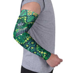 Personalized Canberra Raiders Arm Sleeves Aboriginal Pattern with Graffiti Style Design