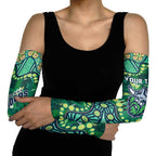 Personalized Canberra Raiders Arm Sleeves Aboriginal Pattern with Graffiti Style Design