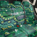 Personalized Canberra Raiders Back Car Seat Cover Aboriginal Pattern with Graffiti Style Design