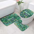 Personalized Canberra Raiders Bathroom Set Aboriginal Pattern with Graffiti Style Design
