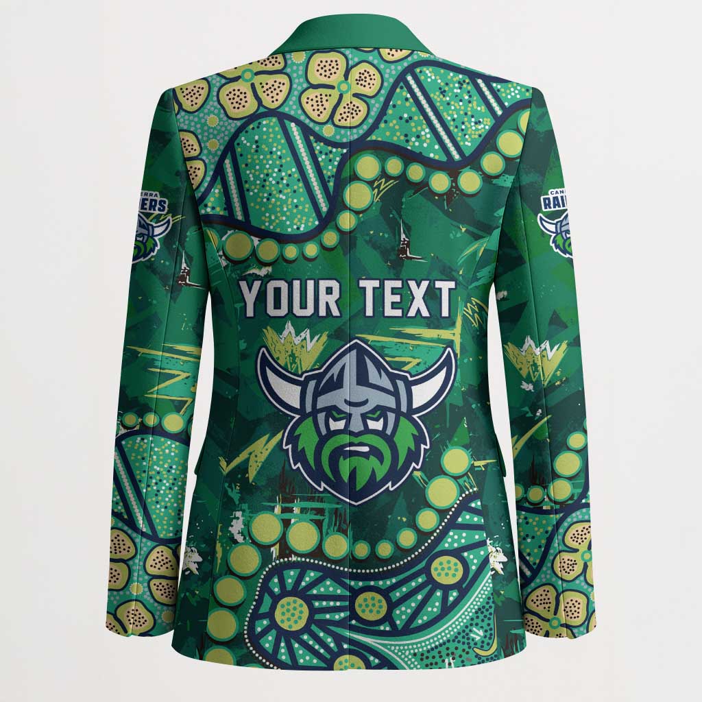 Personalized Canberra Raiders Blazer Aboriginal Pattern with Graffiti Style Design