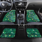 Personalized Canberra Raiders Car Mats Aboriginal Pattern with Graffiti Style Design
